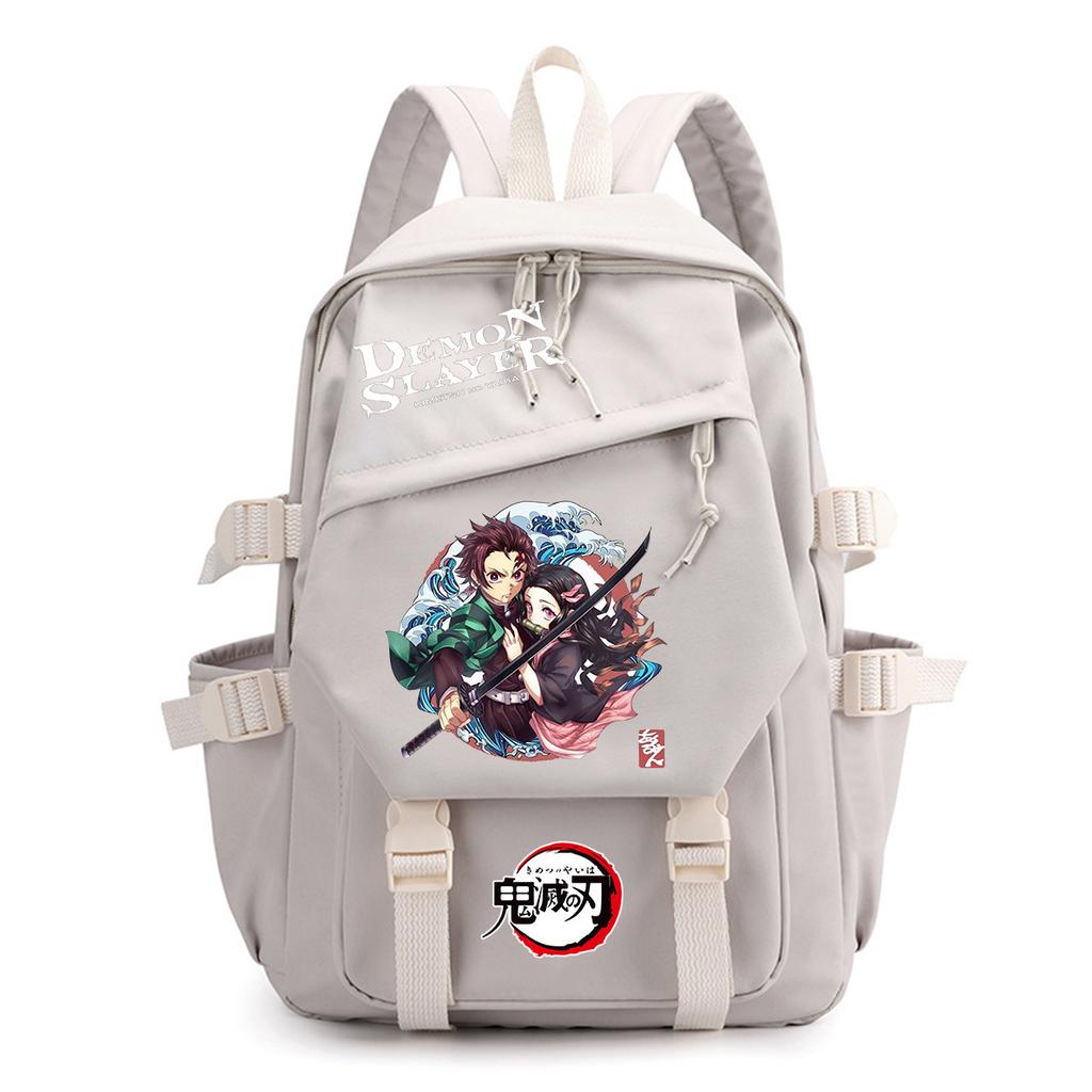 Anime surrounding ghost annihilation blade Tanjiro junior high school high school student schoolbag backpack Oxford cloth male and female