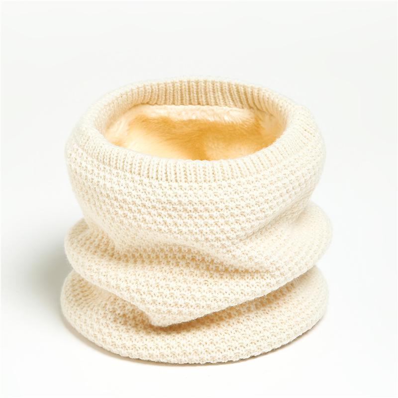 Solid Thick Warm Ring Scarf Fashion Winter Women Men Neckerchief Outdoor Full Mask Scarves With Plush Snood Unisex Muffler