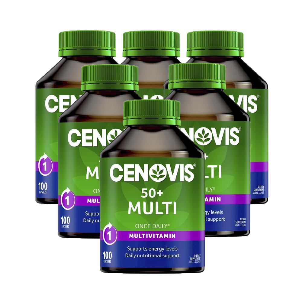 Cenovis Multi 50+ Once Daily 100 Capsules 6ea