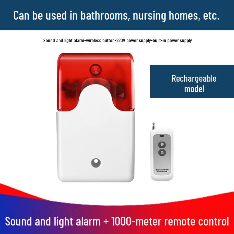220V Bathroom Emergency Call Alarm for Disabled Toilets with Remote Control