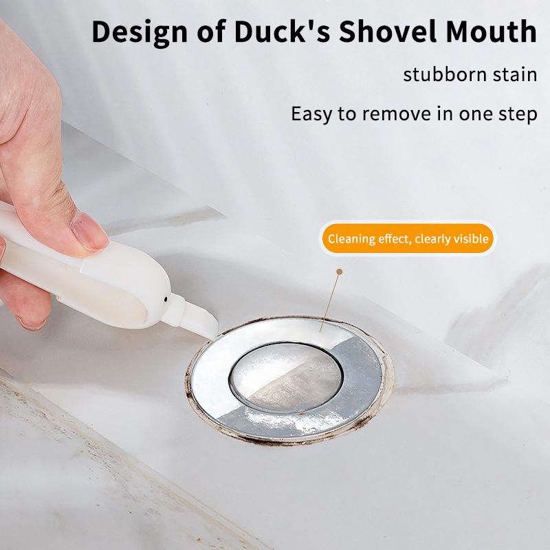 Cute Duck Bathroom Hair Catcher Self Adhesive Wall Mount Reusable Waterproof Hair Trap for Shower Sink