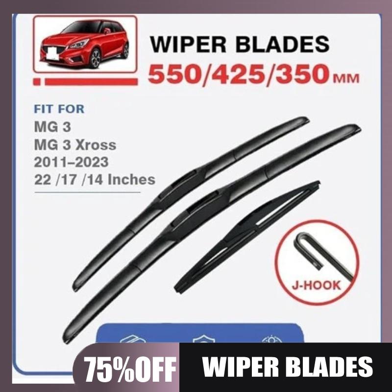 Suitable for MG MG3 wiper blade MG 3 2011-2026 wiper blade 22+17+14 MG MG3 wiper blade чёрный