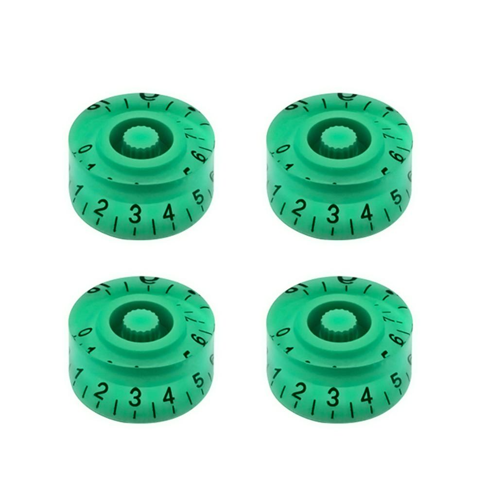 FLEOR 4PCS Guitar Knobs Speed Control Knobs 18-Splines For LP Style Electric Guitar Parts,13 Colors Available