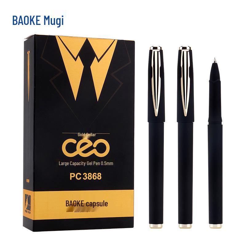 BaoKe PC3868 Large Capacity 0.5mm Carbon Neutral Signature Pen for Office and Business Use 0.5mm