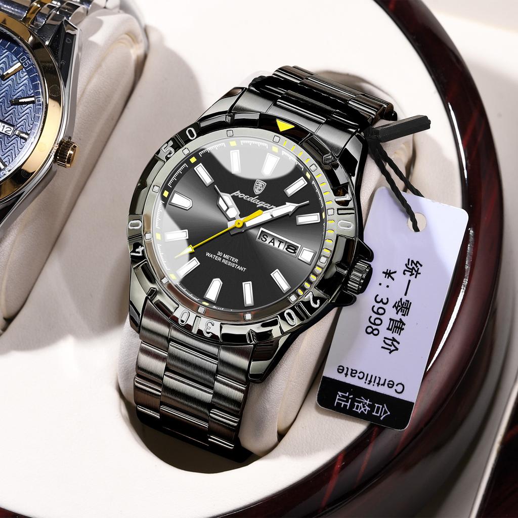 Luxury Men'S Watch Super Luminous Quartz Watch