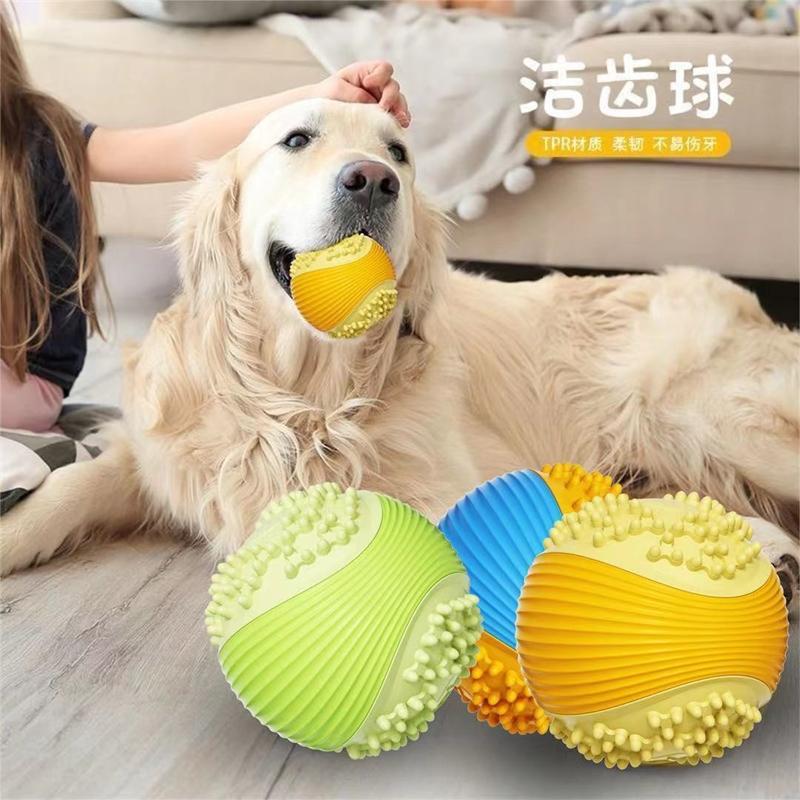 Dog Rolling Chew Ball Self Entertaining Durable Bite Resistant Toy For Dogs Puppies Indoor Playtime Home Pet Play Birthday Gift