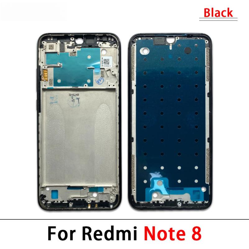Front Housing Middle Frame LCD Frame Screen Bezel Cover Holder Replacement Parts For Redmi Note 7 8 Pro 9S 9 Pro
