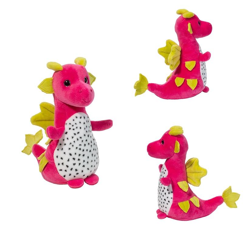 Dragon Fruit Macaroon Pitaya Dinosaur Plush Toy Soft Stuffed Doll For Kids
