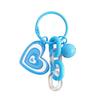 Creative DIY Heart Shaped Keychain With Glitter and Sturdy Acrylic Materials for Personalize Accessories