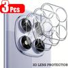 3Pcs High Definition 3D Lens Film Protector for Xiaomi Redmi Note 14 13 Pro Plus+ 4G 5G Camera Tempered Glass Cover Full Protect