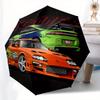 Stylish Umbrella Featuring a Racing Car Design, with an Automatic Folding Mechanism And a Sturdy 8-Rib Structure. It'S Wind-Resistant And Pe