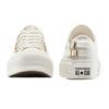 Converse  Chuck Taylor All Star Lift Platform Low Buckle Women Sneakers Cream Egret Black A11866C