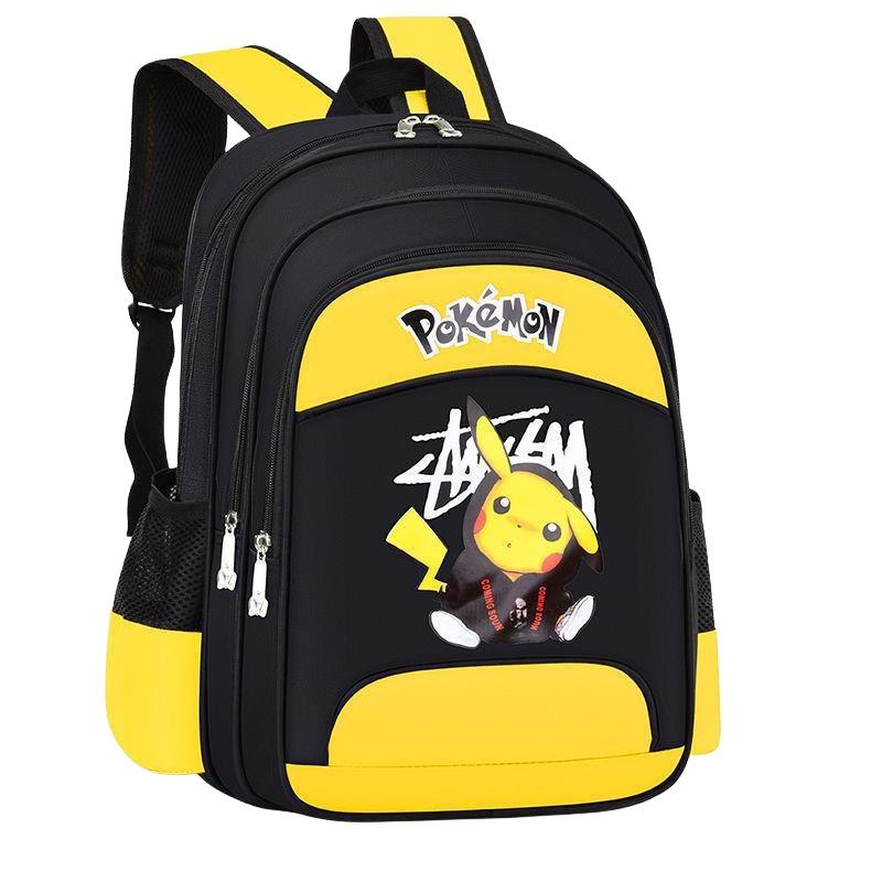 Pikachu Cartoon Design Lightweight Oxford Fabric Kids Backpack For Elementary School Students