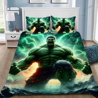 Capa de Edredom Fronha Conjunto de Cama Filme Os Hulks Adulto Menino Menina Decoração de Quarto Infantil Presente Infantil Solteiro Casal Tamanho Grande
