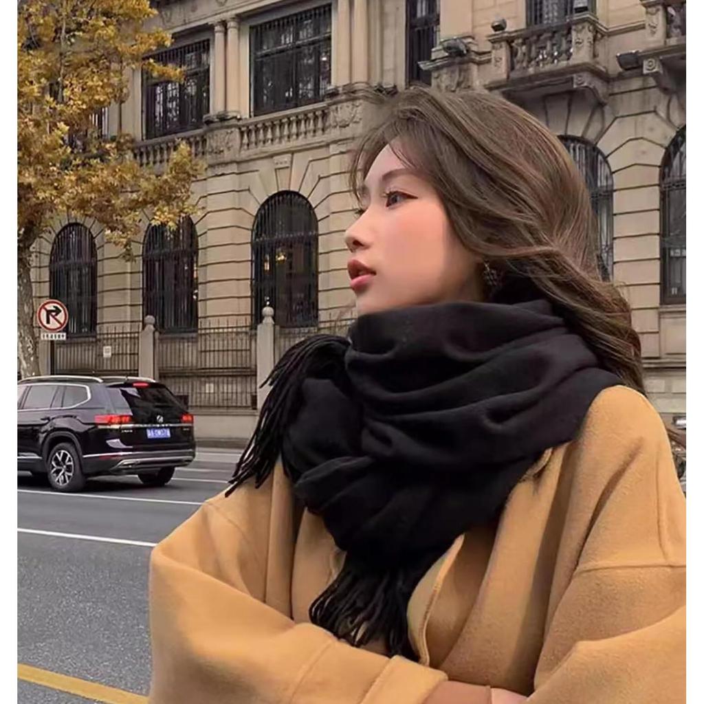 Used Ships Within 24 Hours] Muffler for Women, Soft Scarf for Spring and Winter, Stylish Thick Plain Large Scarf, Thick for Students, Birthday Gift,