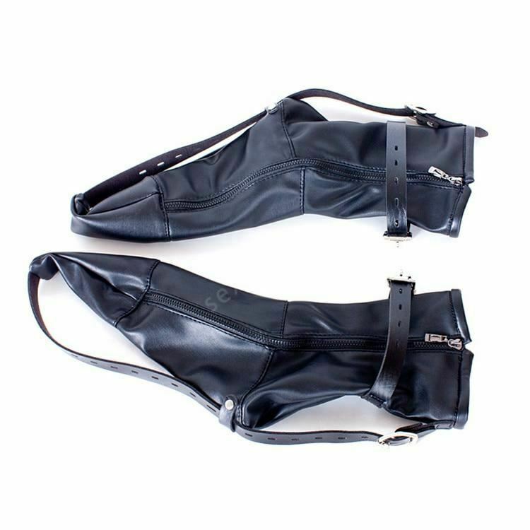Feet Binder Booties Foot Fetish  Restraints Pu Leather Shoes  Legbinders & Booties