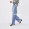 YERAD Women's Loose Wide-Leg Straight Jeans