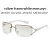 Y2k Moda Square Sunglasses With Silver Mirrored Lenses Uv400 For Fashionable Outings