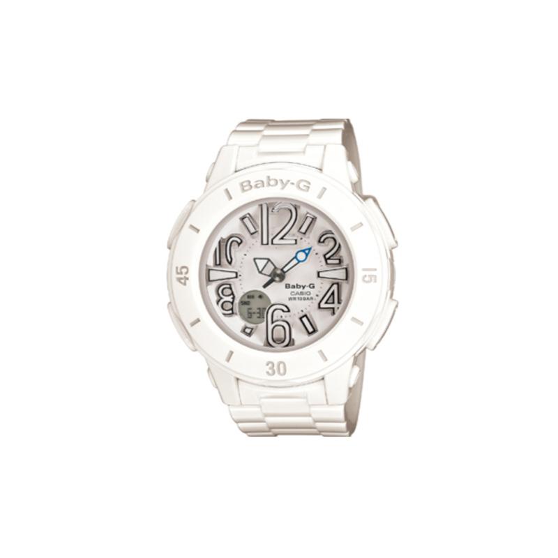 

Casio BABY-G theme series bright white waterproof and shockproof neon lighting sports and leisure watch quartz movement resin strap BGA-170-7B1 белый