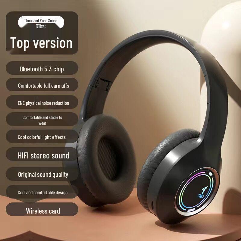 

M3 Luminous Bluetooth Over-Ear Gaming Headphones – Foldable Universal Headset M3