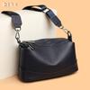 Genuine Leather Crossbody Women's Bag Cowhide Shoulder Bag Simple Crossbody Bag for Women Casually