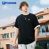Fila FUSION Zhang Hao Couple Loose Fit Cotton T-Shirt