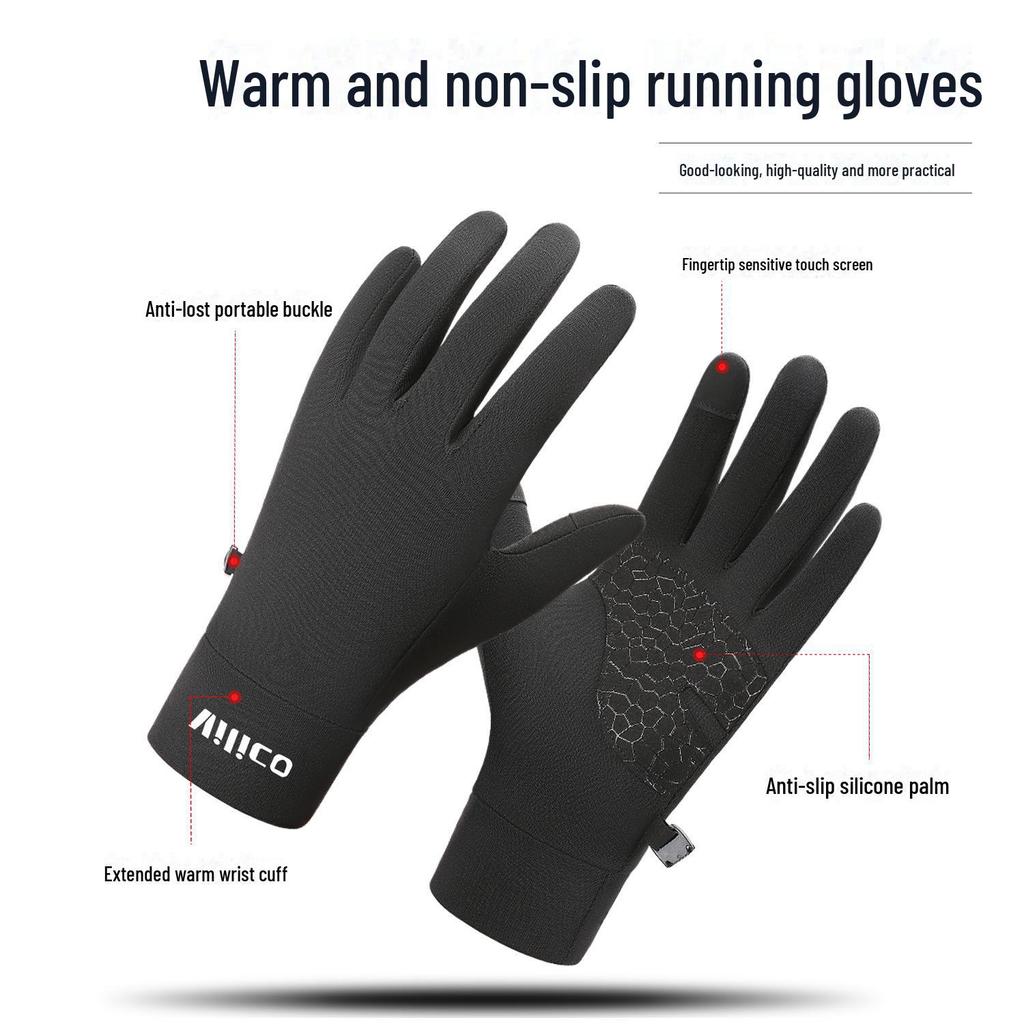 Unisex Winter-Touchscreen-Wasserdichte Samtgefütterte Outdoor-Sport-Handschuhe für Radfahren, Skifahren, Laufen