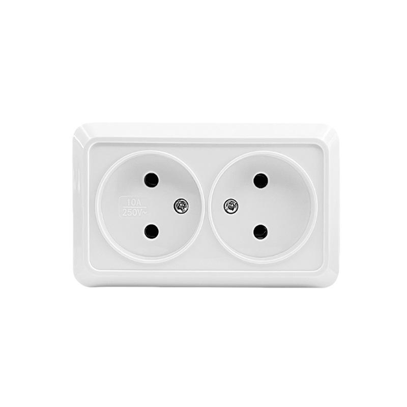 European Standard Flame Retardant High-Power Multi-Function Surface-Mounted Industrial Socket Panel