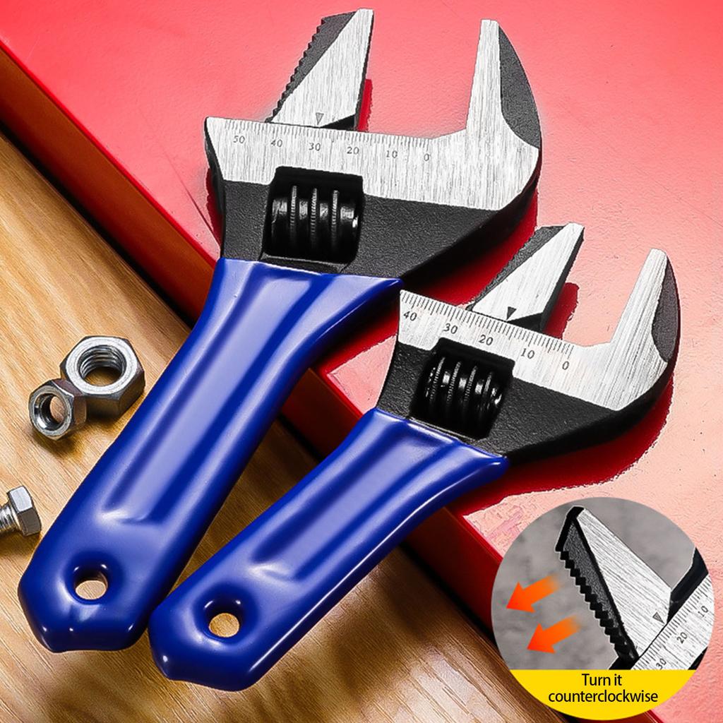 Practical Alloy Steel Adjustable Spanner Short Handle Spanner Perfect For Bathroom Fixtures And Household Maintenance