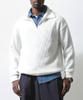 Seuteulaikeu Volume Rib Half Zipper Pullover (White)