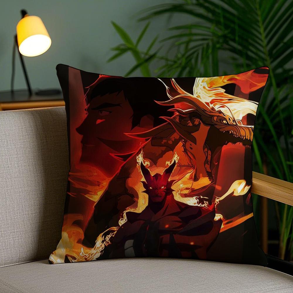 Game Cool D-Dota 2 Cushion Cover Soft Short Plush Double-Sided Printing Home Decor Machine Washable Pillow Case Gift