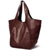 European and American retro simple new simple large bag soft leather large capacity shoulder portable tote women's bag