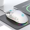 3-mode Wireless Gaming Mouse Cool Print Colorful RGB Laptop Wireless Mouse Silent Buttons Rechargeable Wireless Bluetooth Mouse