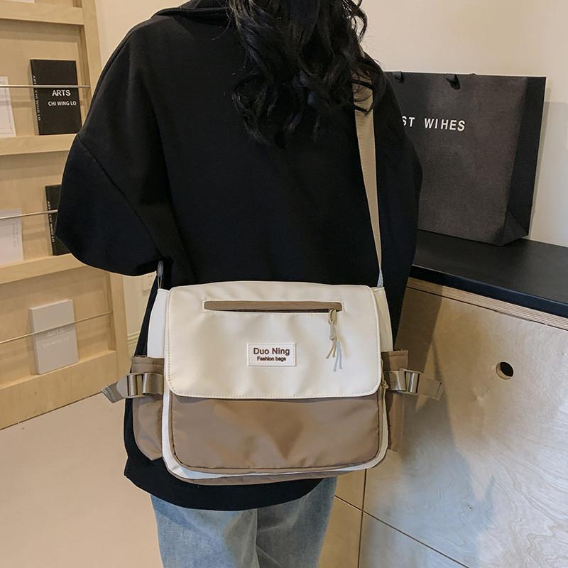 Fashionable Street Style Canvas Tote Bag With Large Capacity For Women In Spring
