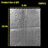 50PCS 8x10 Inch Bubble Out Bags, Clear Bubble Pouch Wraps Bags for Shipping Fragile Item, Protective Bubble Pouch Wrap Double Walled Cushioning Bags