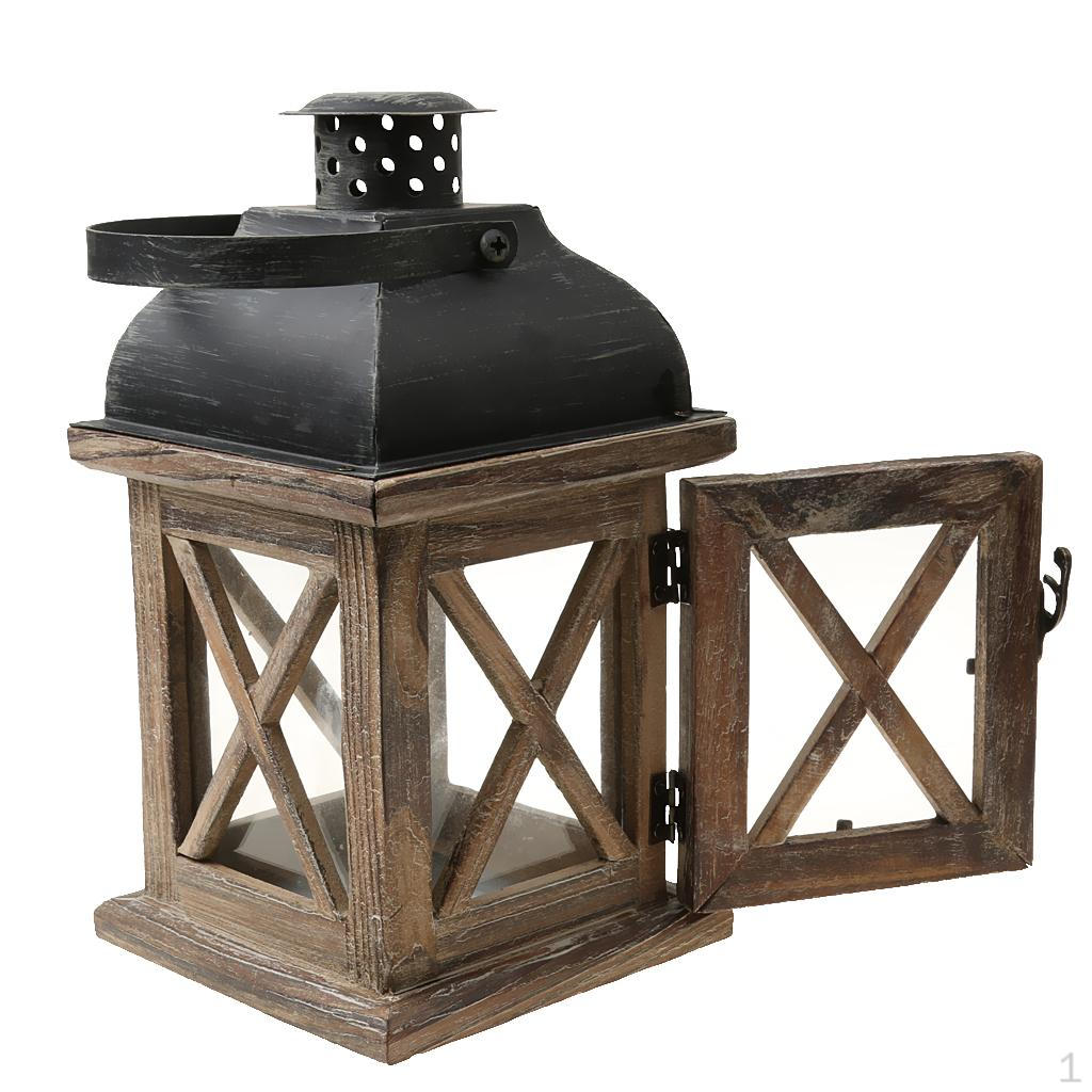 

Creative Wedding Romantic Lantern Ancient Wooden Candlesticks Decor #1 , 3