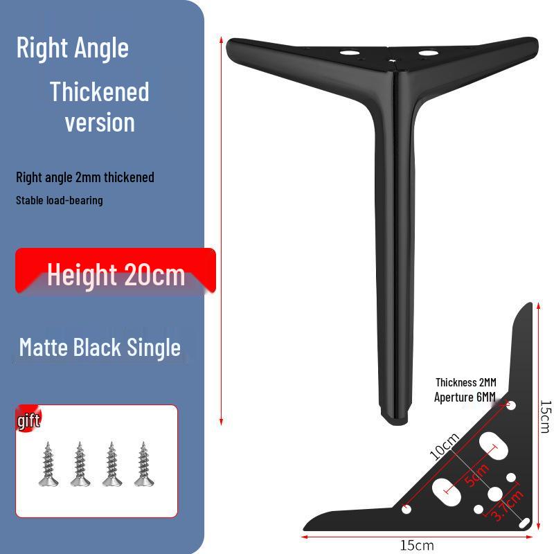 Metal Semicircular Three-Pronged Sofa and Cabinet Support Leg