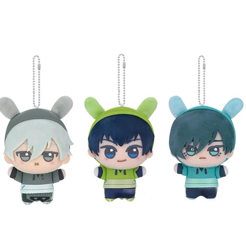 10Cm Pop Blue Lock Pluche Konijnenoren Pluche Speelgoed Seishiro Nagi Isagi Yoichi Chigiri Anime Pluizig Maumet Speelgoed Rugzak Sleutelhanger