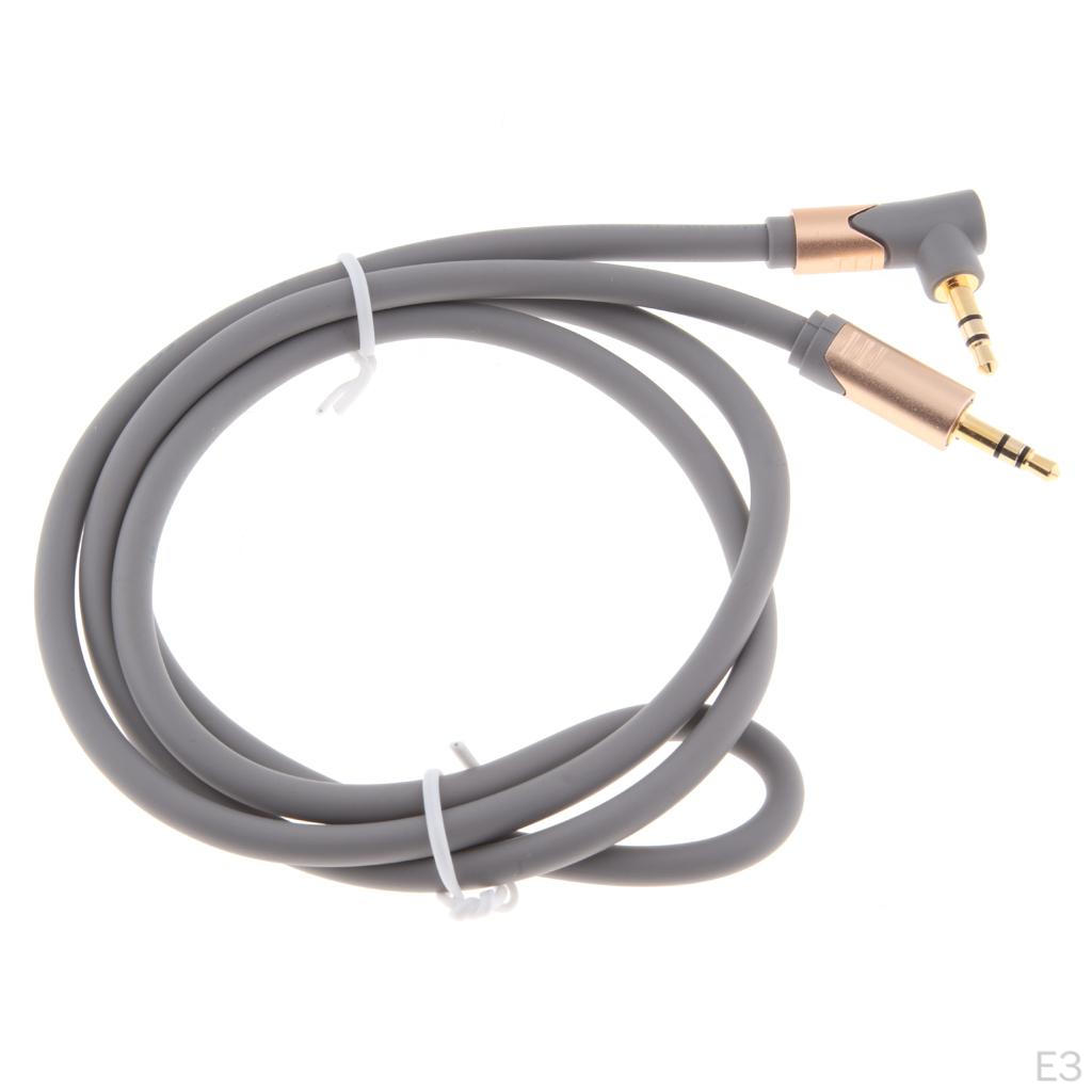Cable 90 ° Angled 3.5mm for PC Laptop Mobile Phone Smartphone Tablet, Length Can Be Selected
