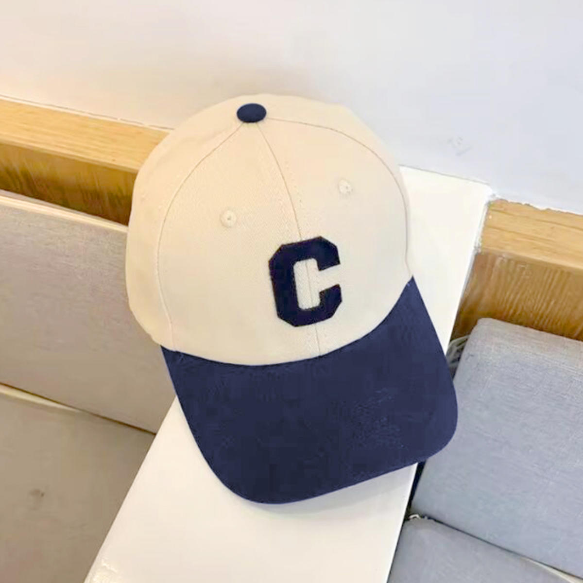 

C Baseball Cap Stitching Letter Embroidery Snapback Hat Fashion Outdoor Sun Visors Women Girl Hip Hop Gorras one size темно-синий