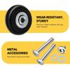 Silent Shopping Basket Replacement Wheels Swivel Rigid Casters Heavy Duty Trolley Parts Cart Luggage Repair Hardware Accessories