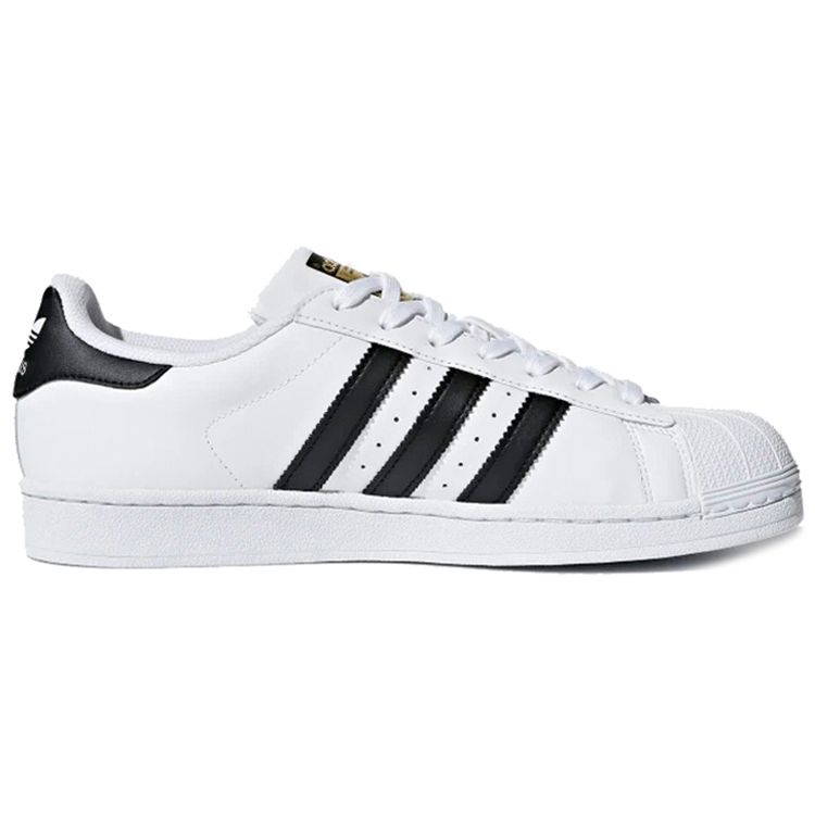 adidas Superstar White Black Unisex Sneakers Cloud-White Core-Black C77124
