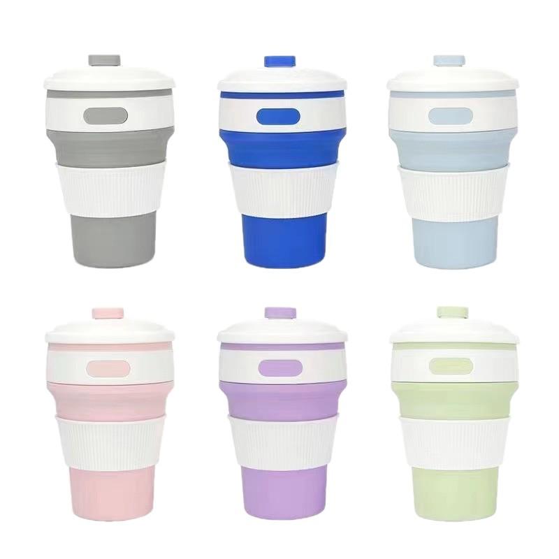 Silicone Folding Portable 350ml Cup – High-Temperature Resistant and Retractable for Outdoor Use