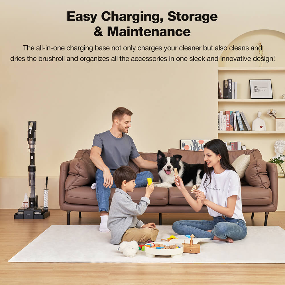 JIMMY PW11 All-In-One Cordless Vacuum & Washer, 400W Strong Power, Single Brush Roll, Hot Air Fast Drying, LED Screen