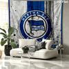 Hertha BSC Custom Name Wall Tapestry Aesthetic Wall Hanging Printed Fabric Blanket Decorative Tapestries for Bedroom Living Room Home Decor