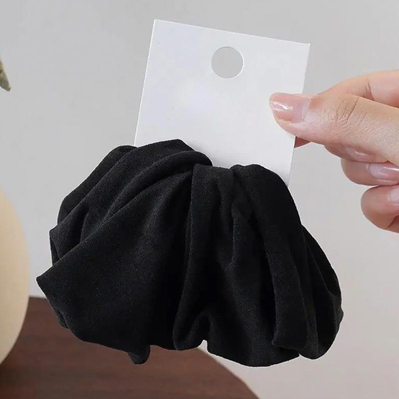 4 Pcs Solid Widen Thicken Hair Band Ropes Women Ponytail Holder Hair Tie Scrunchies Rubber Bands Korea Fashion Hair Accessories
