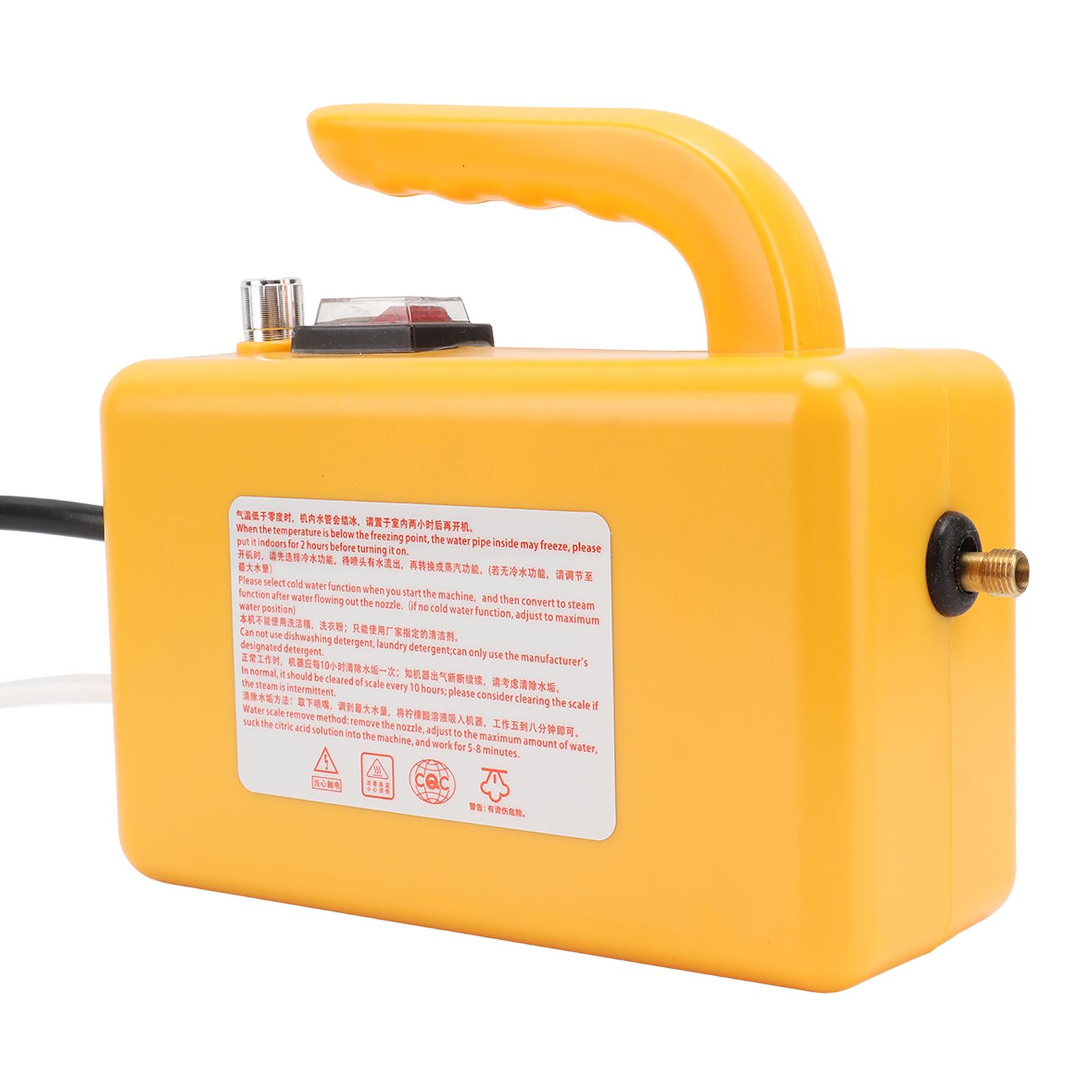 High Pressure Steam Cleaner Handheld High Temp Portable Cleaning Machine Tankless for Home Use Car Detailing Kitchen 1700W US Plug 110V ABS