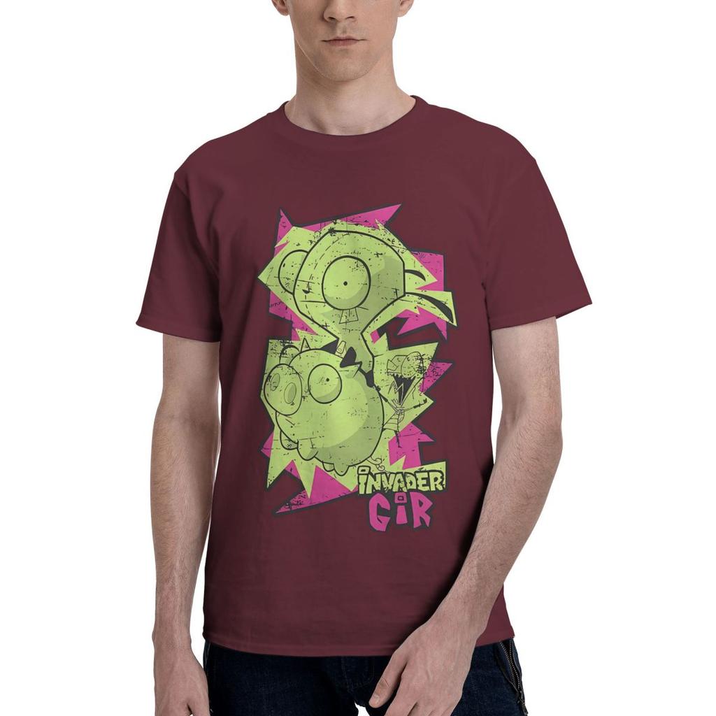 Gir Eindringling von Invader Zim 100% Baumwolle Lässig Atmungsaktiv Bequem Vintage High-End Herrenbekleidung Lustige Geschenke