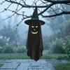 Halloween Hängende Geister Außen Dekoration, Leuchtet im Dunkeln Geist Hexenhut Ornament für Veranda, Terrasse, Rasen, Garten, Bäume, Spukhaus Dekor