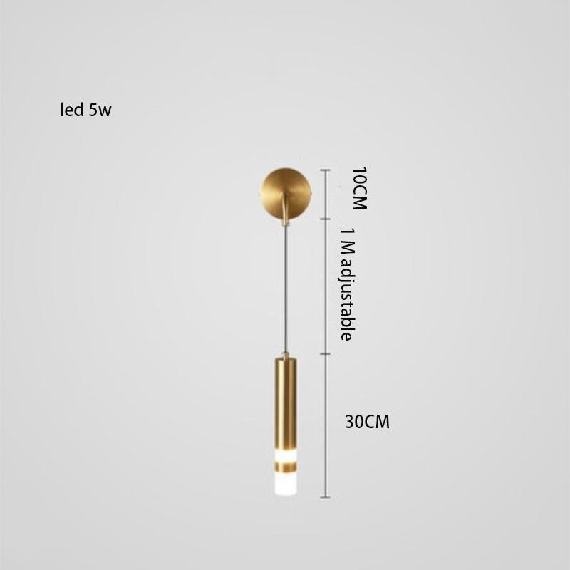 Nordic LED Bedroom Bedside Wall Lamp Modern Minimalist Creative Spotlight Home Living Room Background Decorative Wall Lamp Luste